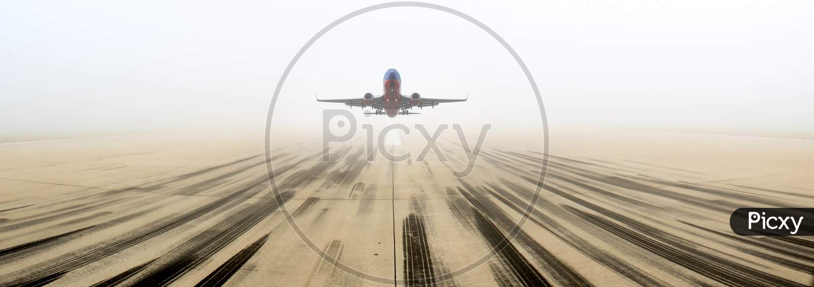 Airport Runway Fog