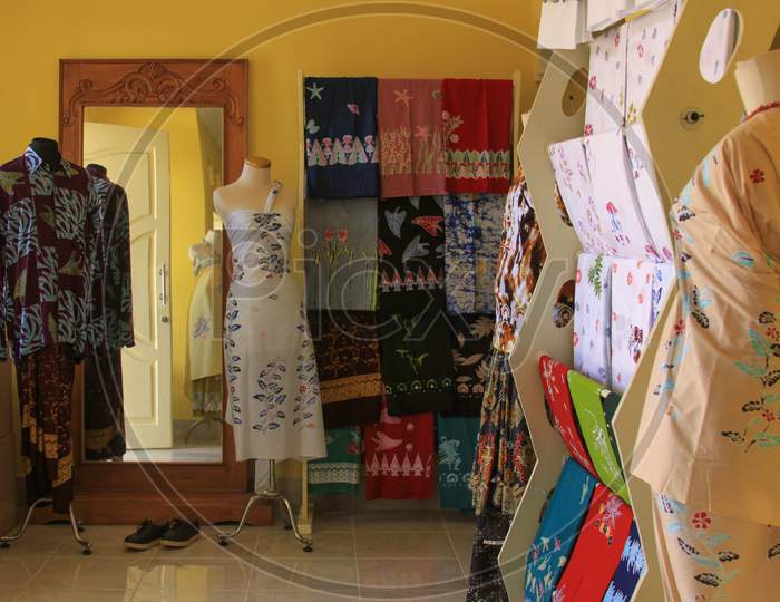 Batik Store In Mataram, Lombok, Indonesia