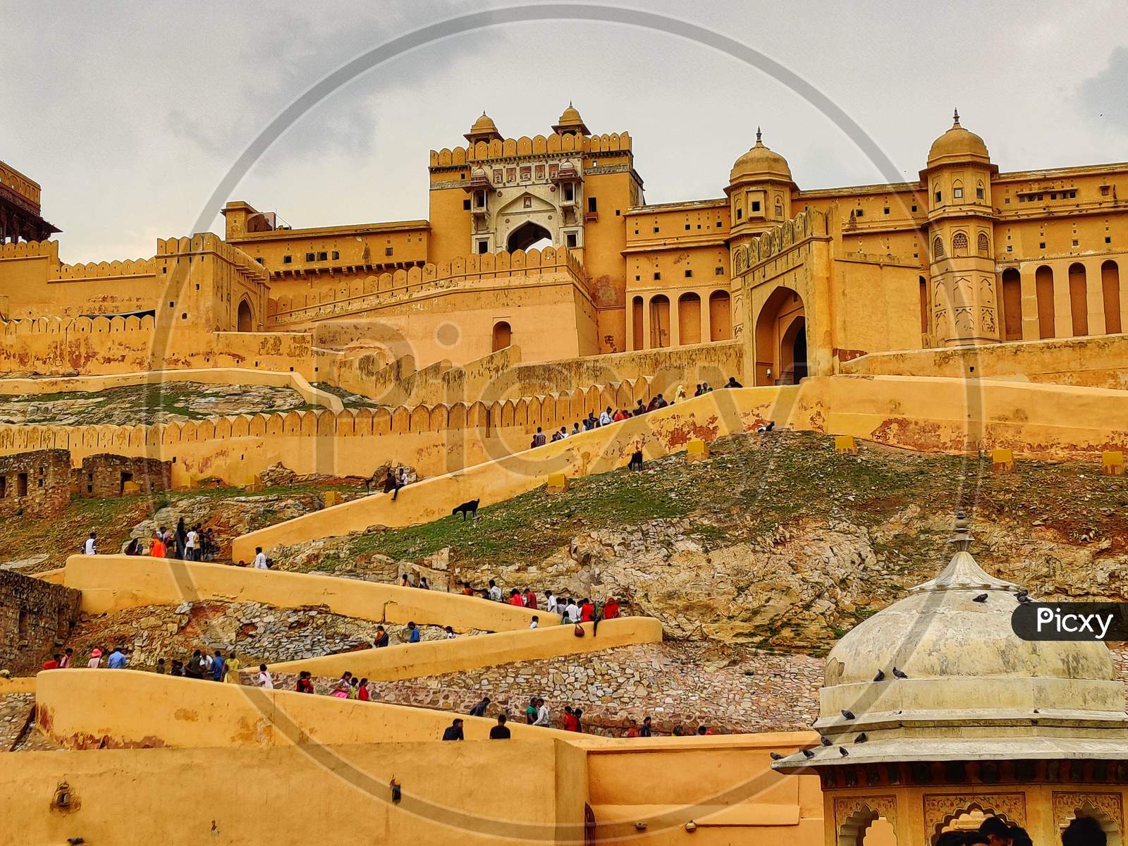 Front view of Amber fort
