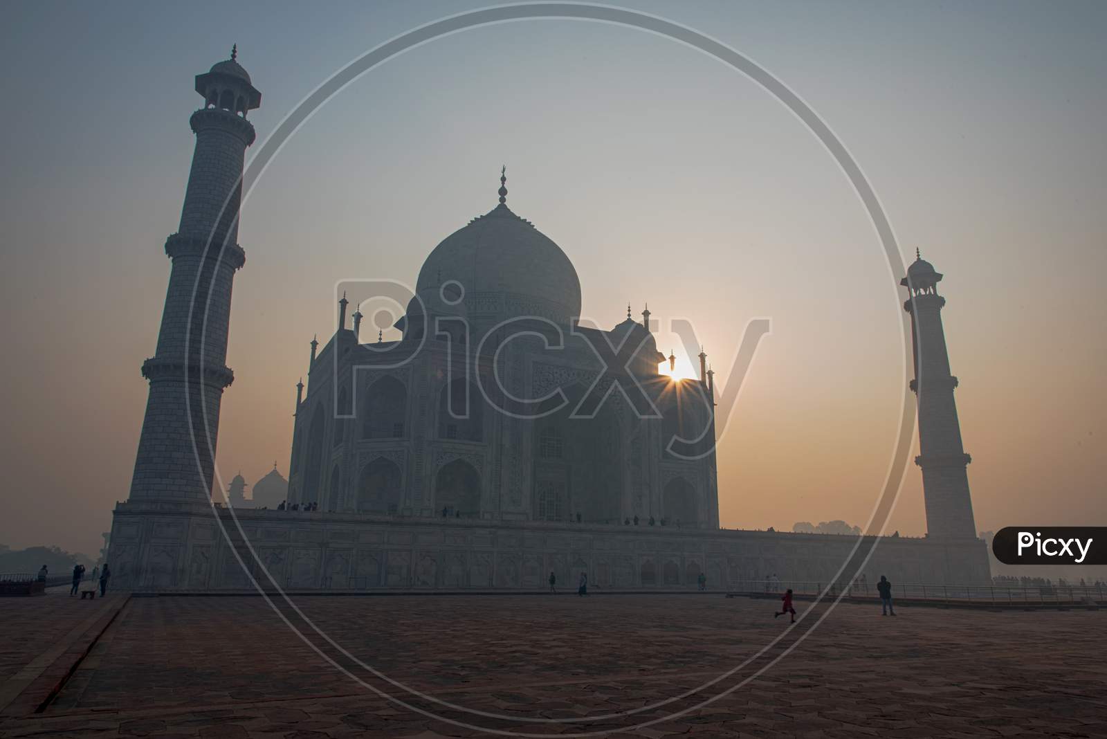 A Foggy Winter Morning At The Taj Mahal