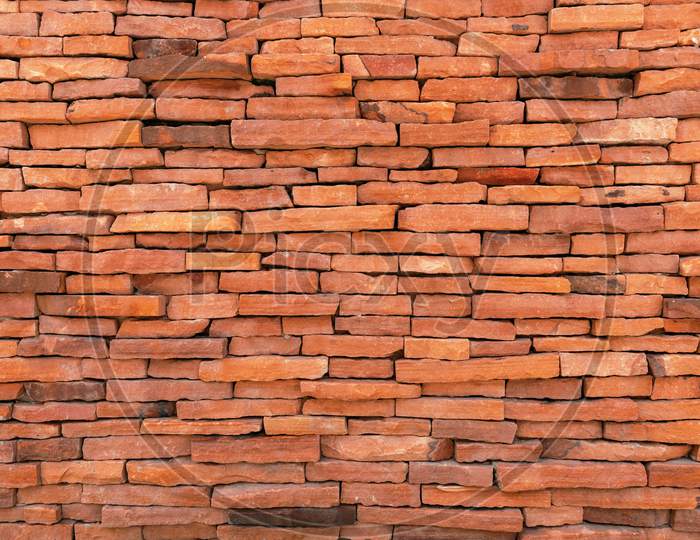 Tiles Brick Wall Background. Texture And Material Concept. Structure Theme.