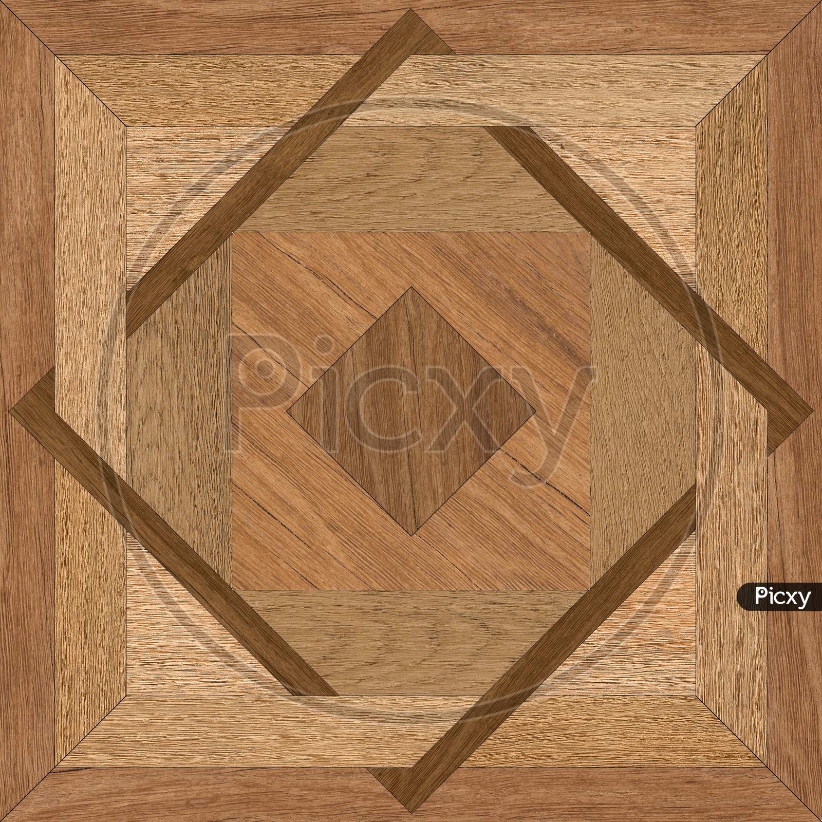Geometric Pattern Floor And Wall Decorative Wooden Tile Texture.