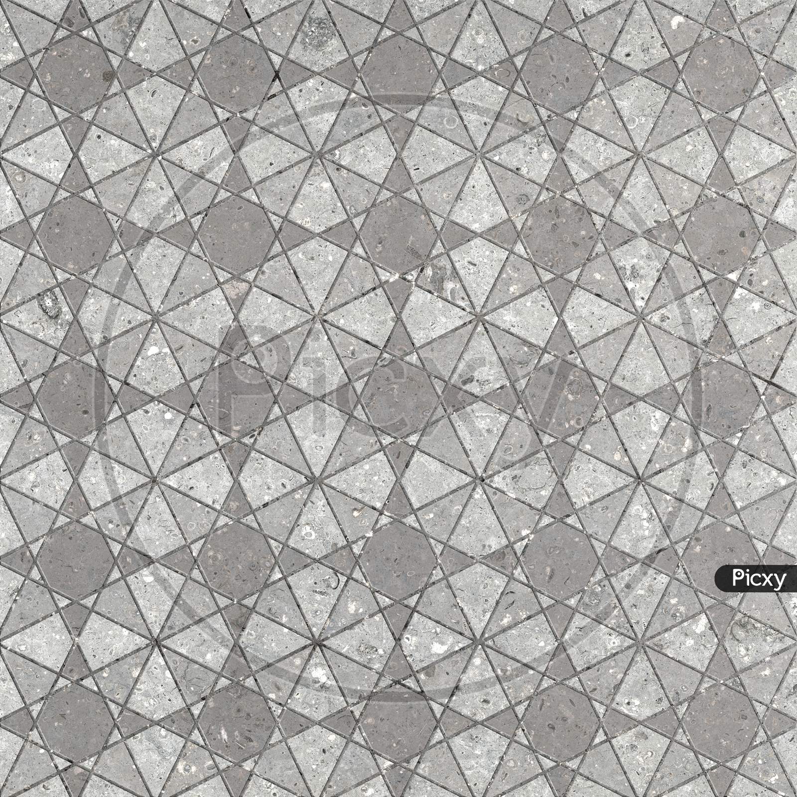 Geometric Pattern Floor And Wall Marble Decor Tile.