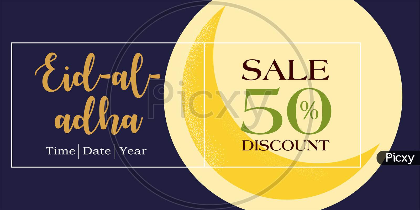 Eid Al Adha Sale Discount Banner, Poster For Business, Illustration Vector