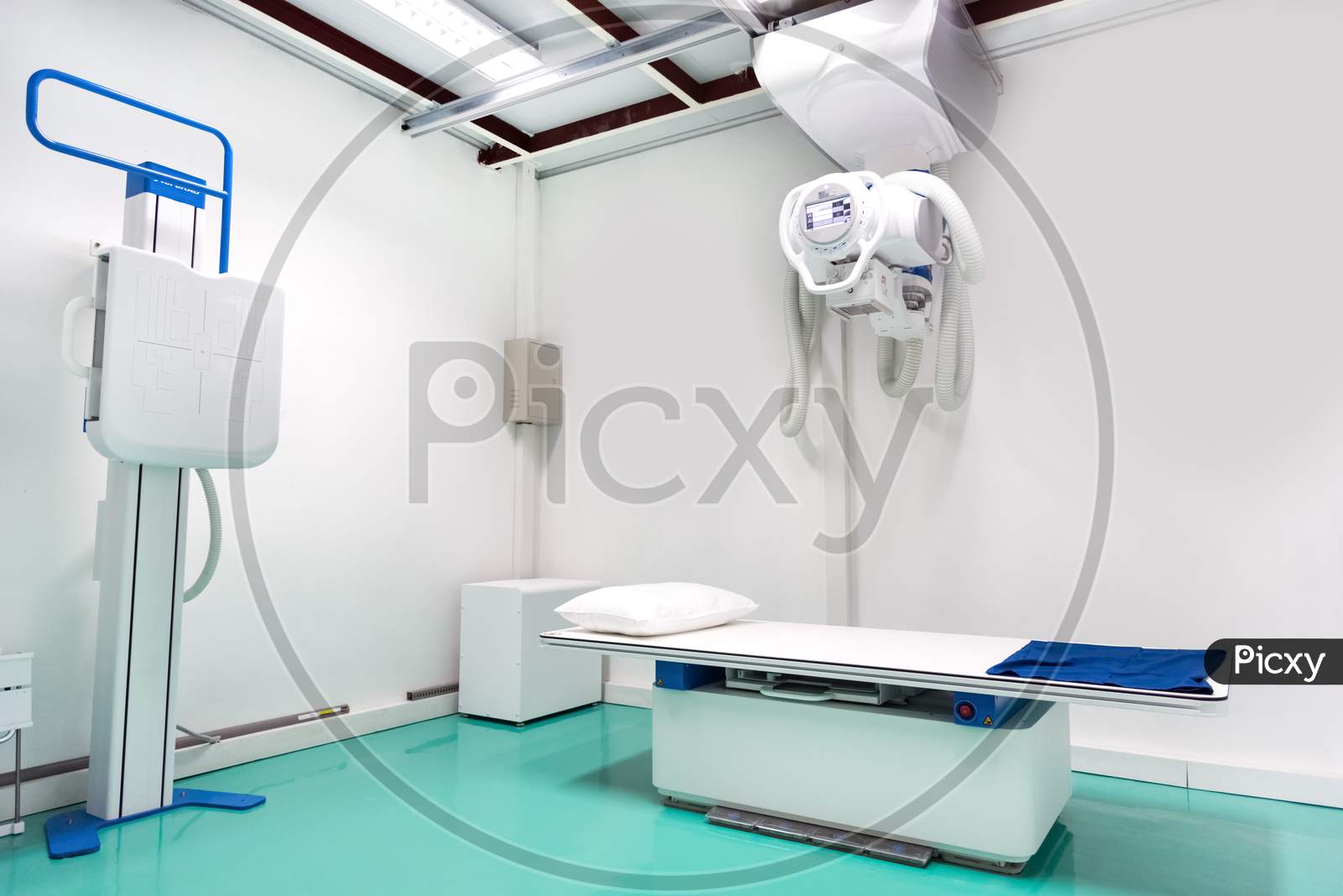 X Ray Department Room In Hospital, Medical And Health Care Concept
