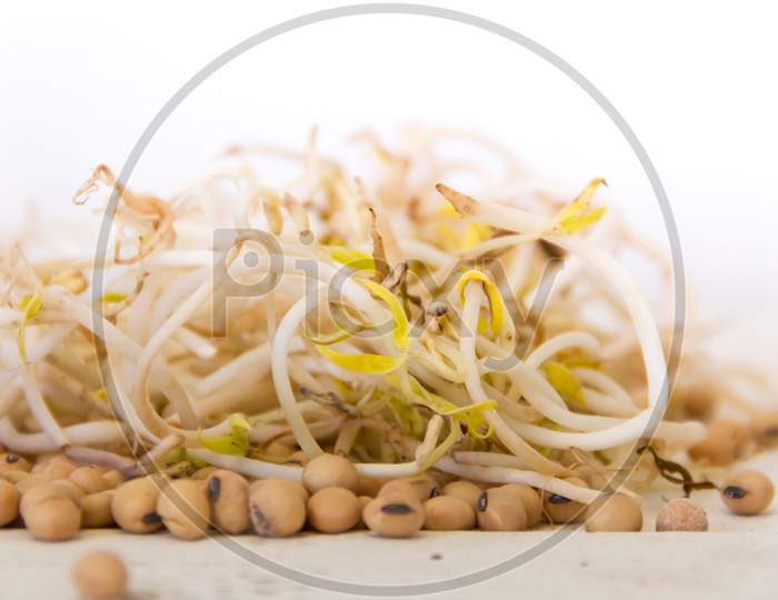 Preparation Of Pickled Soybeans In Vinegar And With Sauce
