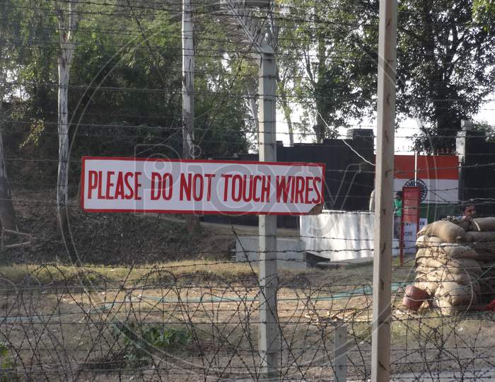 view of India Pakistan International border at Suchetgarh, Jammu