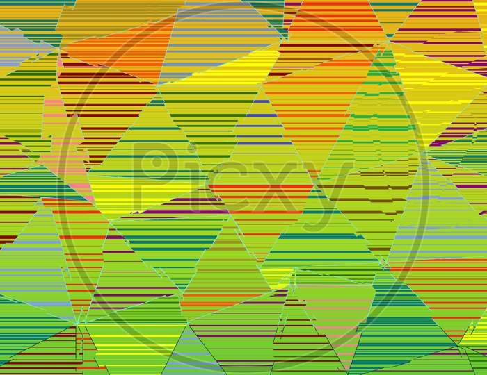zig-zag colorful striped triangle. seamless  geometric multi color linear background.