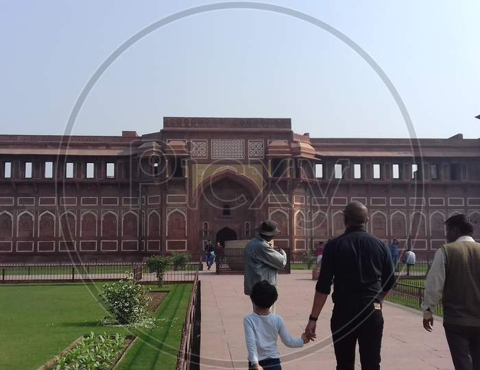 view of the entrance of Red Fort, Agra