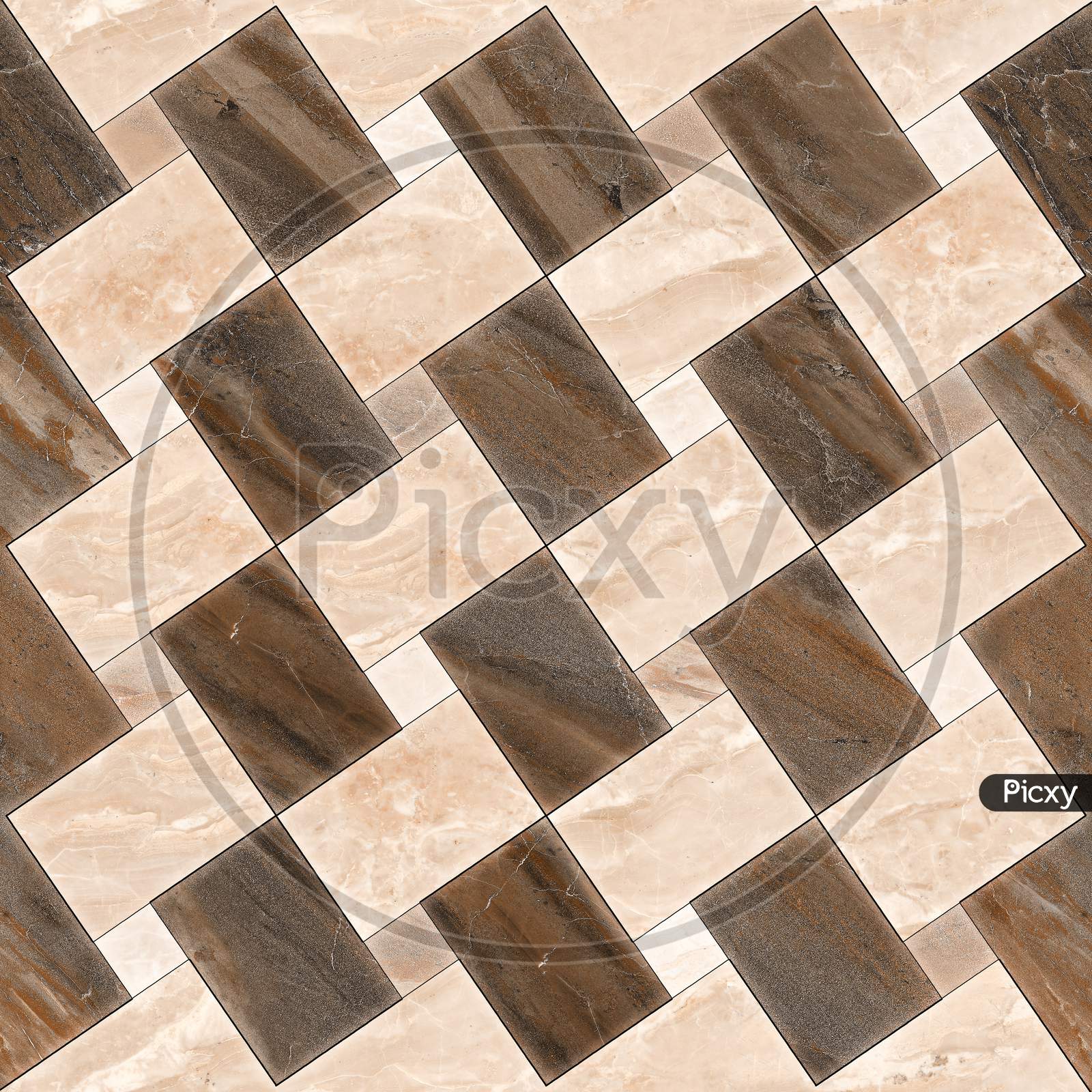 Marble Geometric Pattern Mosaic Decor Wall And Floor Tile.