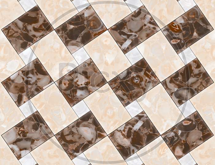 Marble Pattern Mosaic Decor Floor And Wall Tile.
