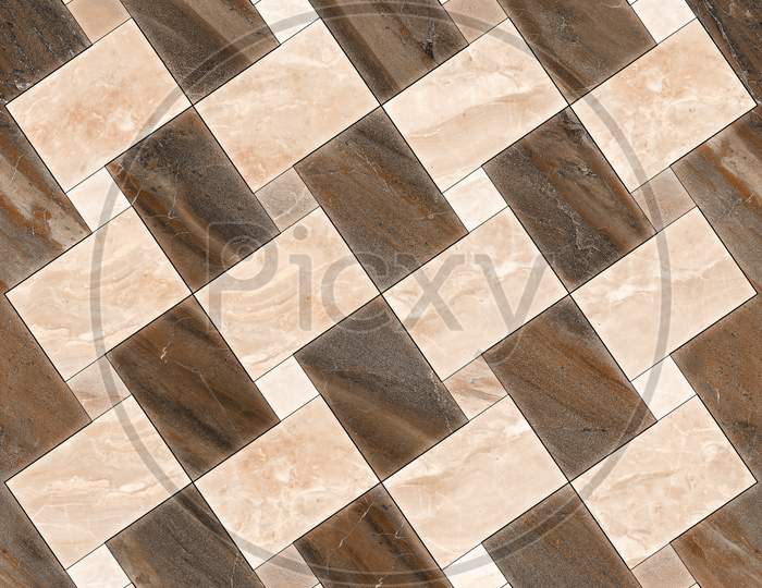 Marble Geometric Pattern Mosaic Decor Wall And Floor Tile.