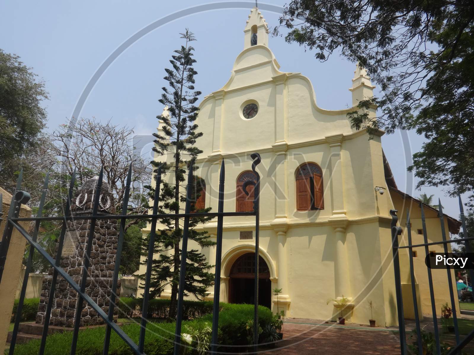view of St Francis Church in Fort Kochi