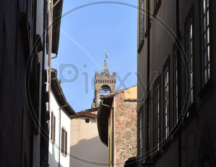 You can see it between the buildings in Florence Italy