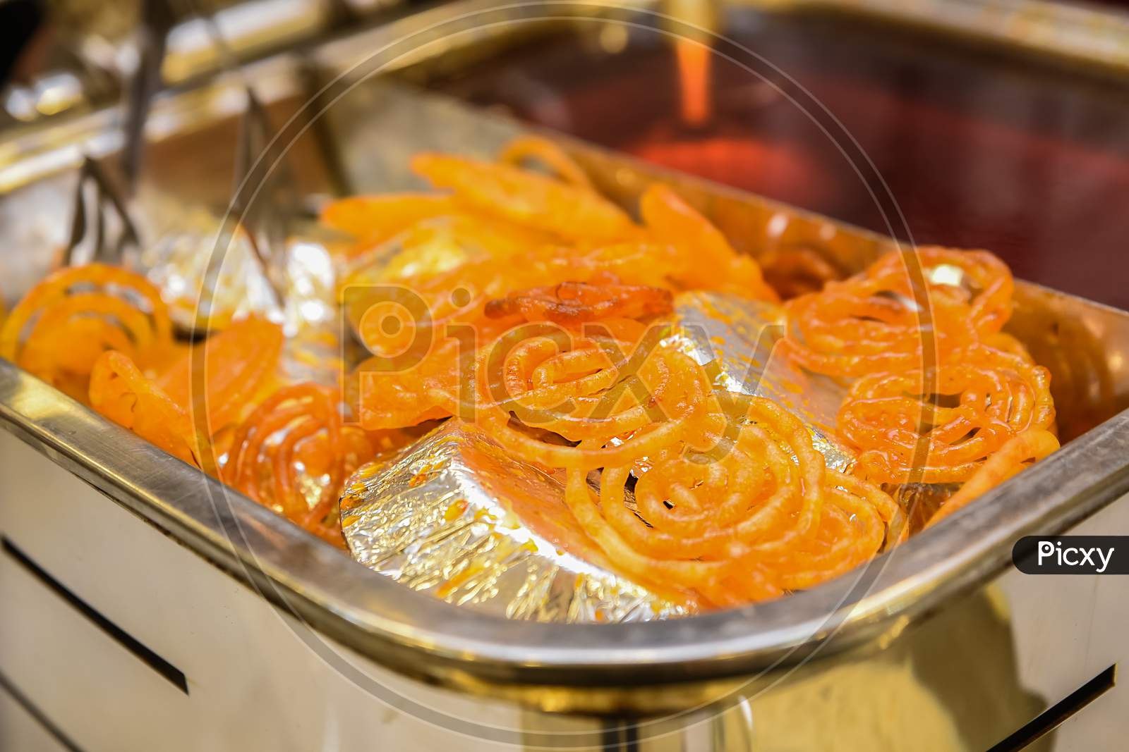 Jalebi served in Indian wedding event in India