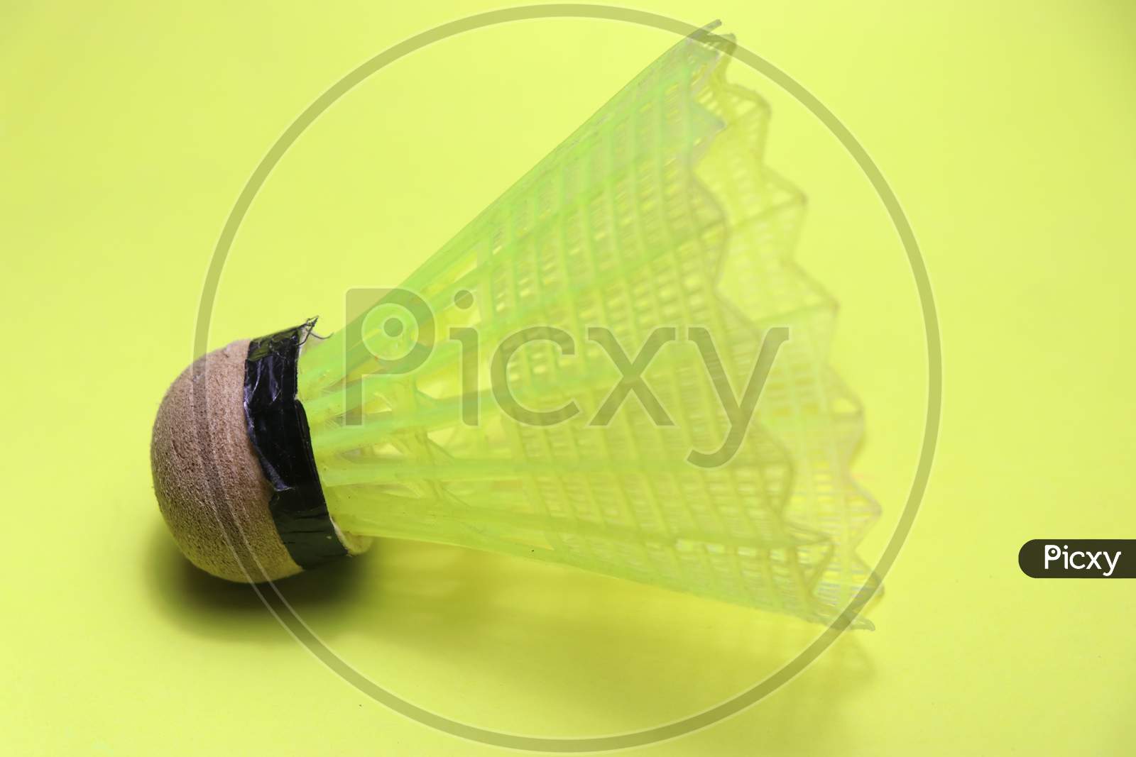 Plastic Shuttlecock Which Is Used In Badminton Sport