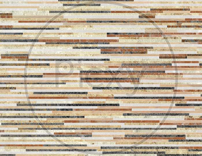 Marble Line Brick Wall Texture Background.