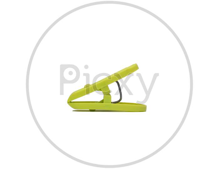 Yellow Plastic Cloth Hanging Clips For Clipping Dress