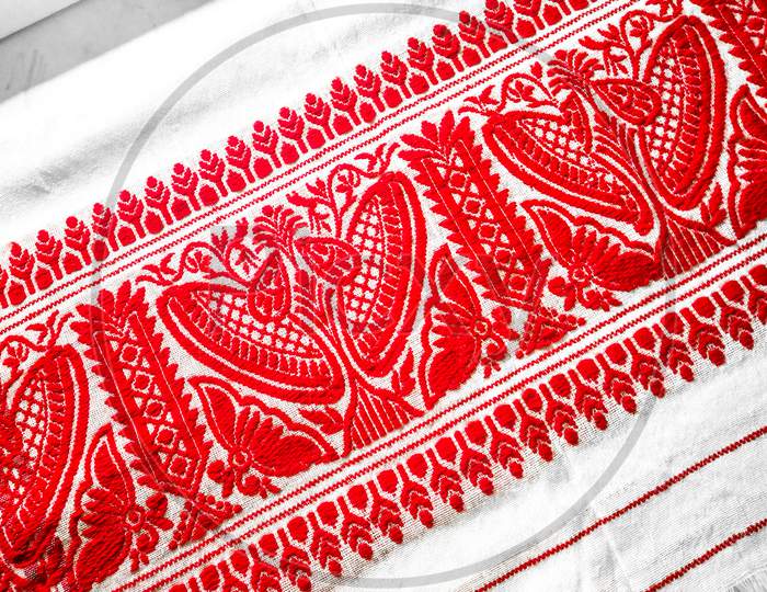 Gamosa ( gamusa , gamocha ) assamese traditional cloth. Assamese gamosa textures , gamusa is a emotion for assamese people.