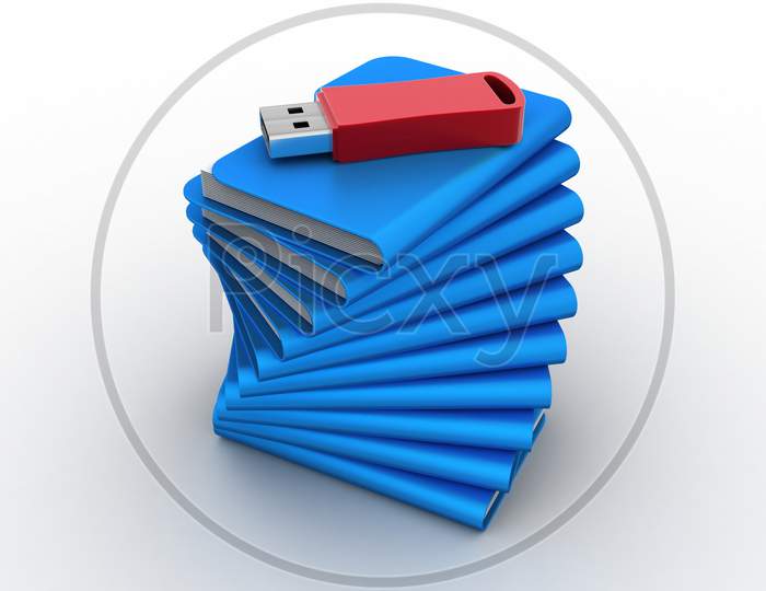 Usb Drive With File Folder