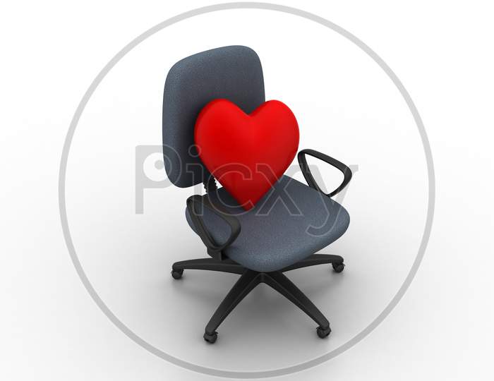 Heart Sign In Chair