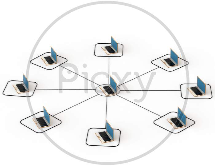 Network With Laptop