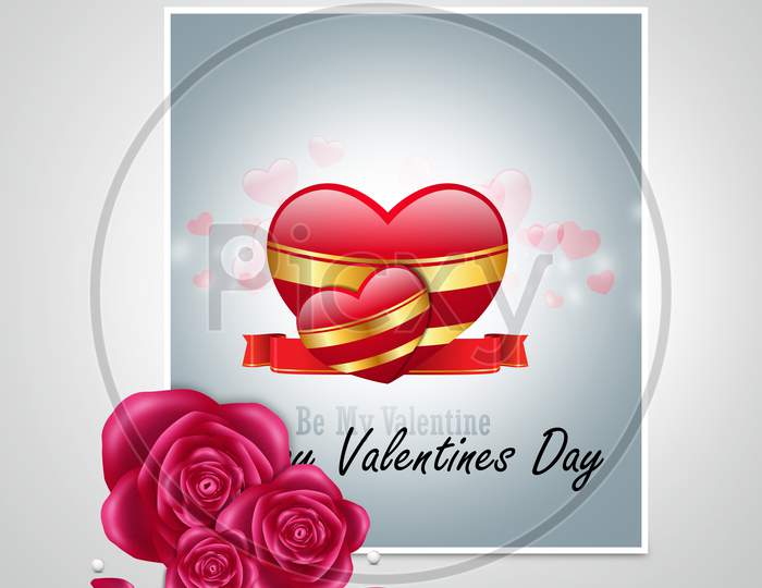 Red Love Heart, Valentines Day Concept