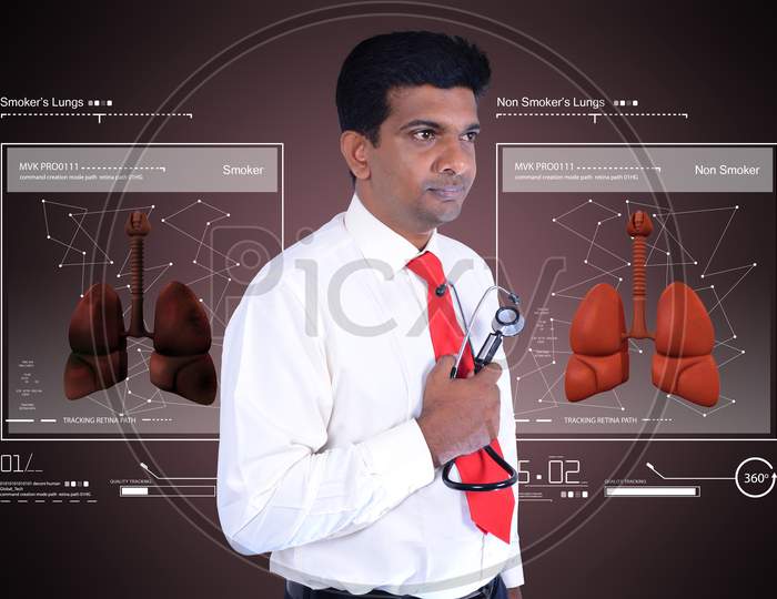Young Doctor With Stethoscope