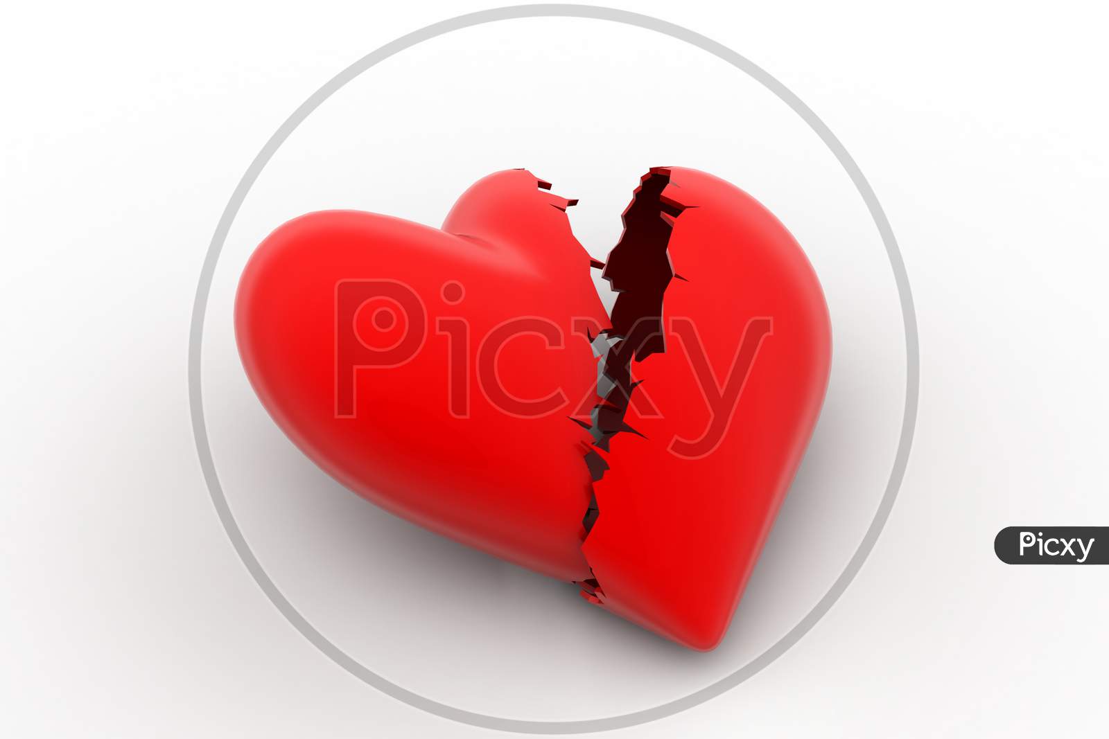 Broken Heart Sign, Loss Of Love Concept