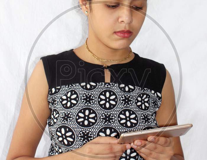 Young Asian Woman Using Mobile Phone