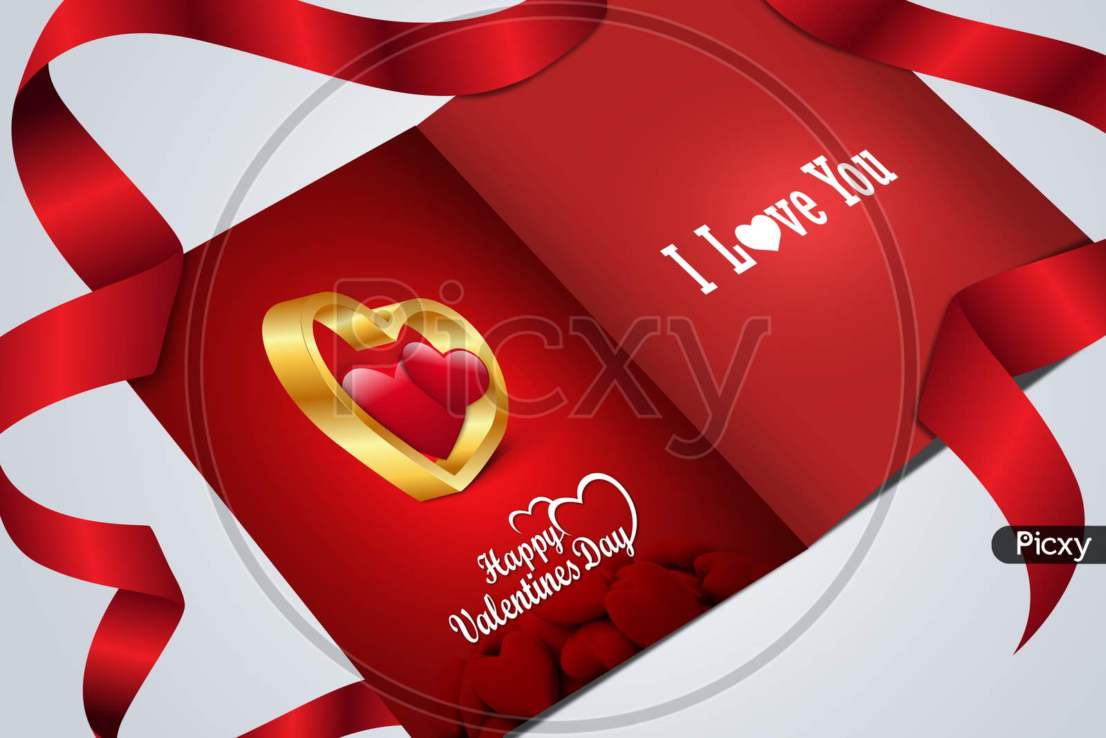 Red Love Heart, Valentines Day Concept