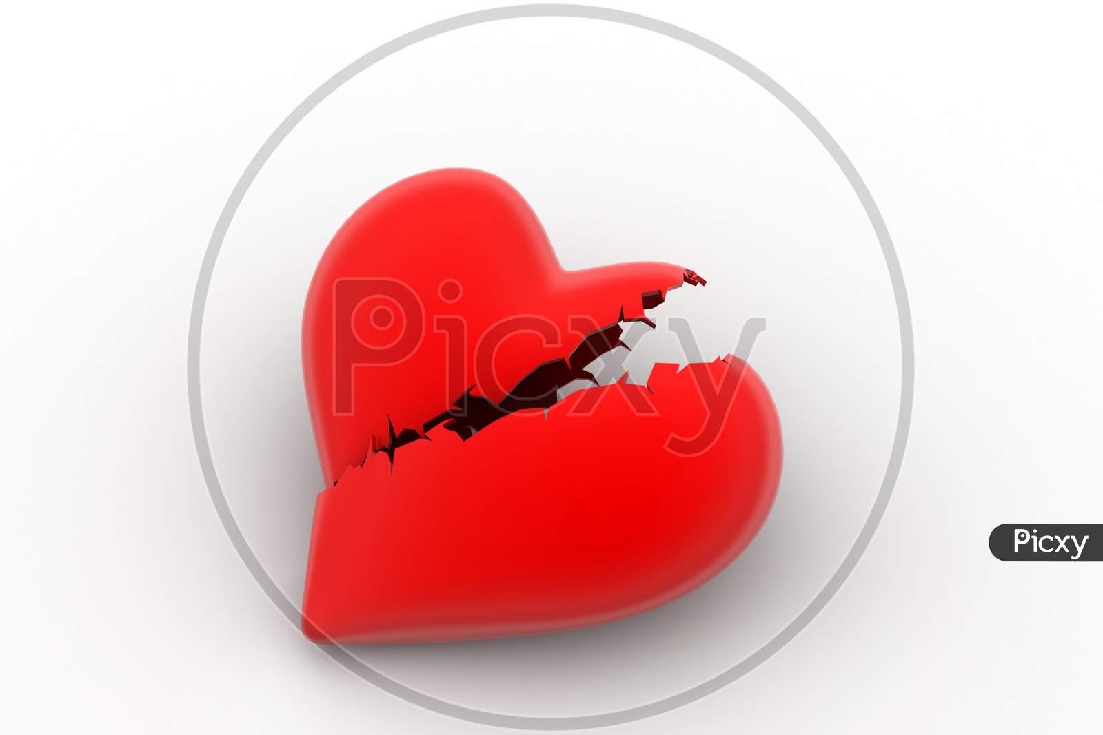 Broken Heart Sign, Loss Of Love Concept