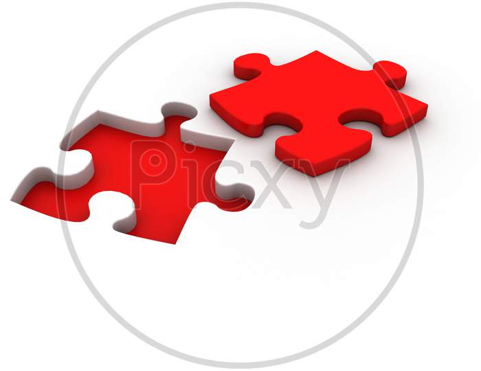 Jigsaw Puzzle With Missing Piece