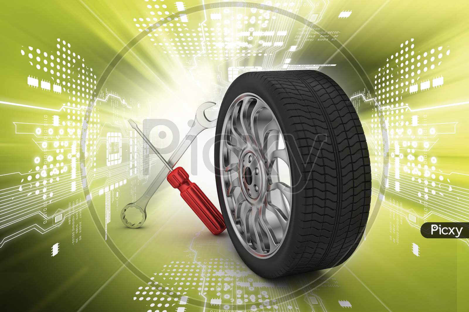 3D Tires Replacement Concept