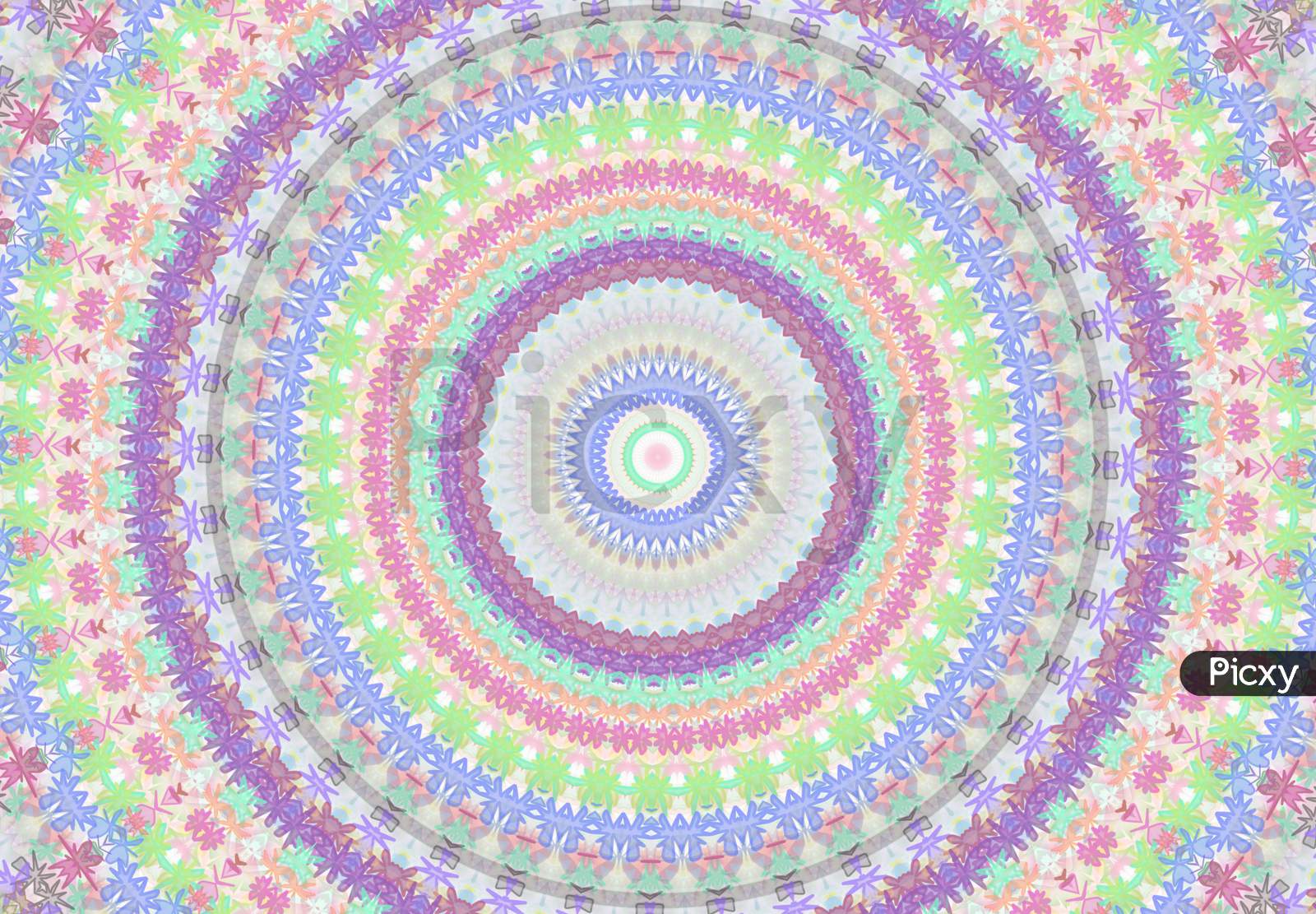 Pink, green colourful (pattern) design .