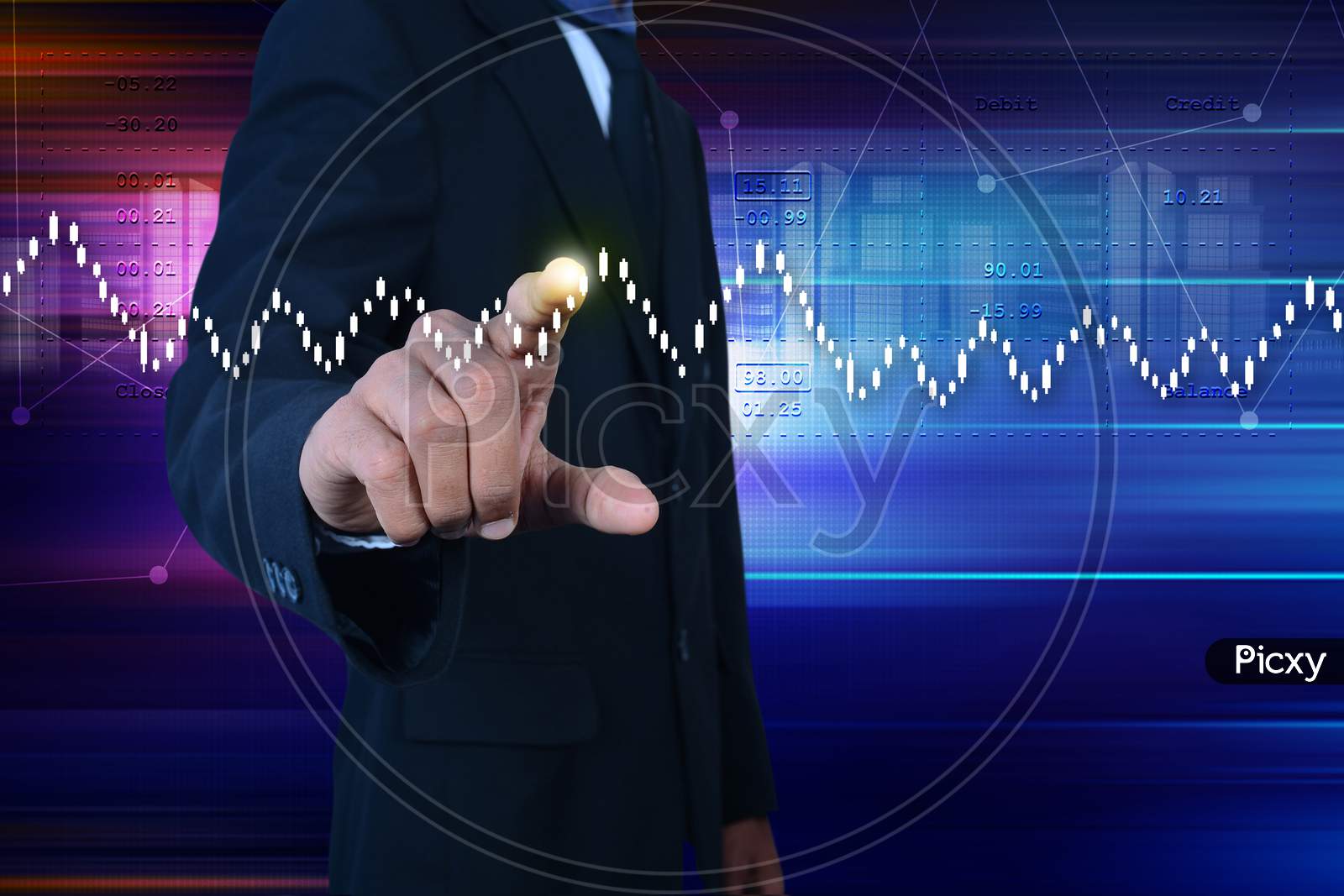 Man Checking Stock Market Analysis