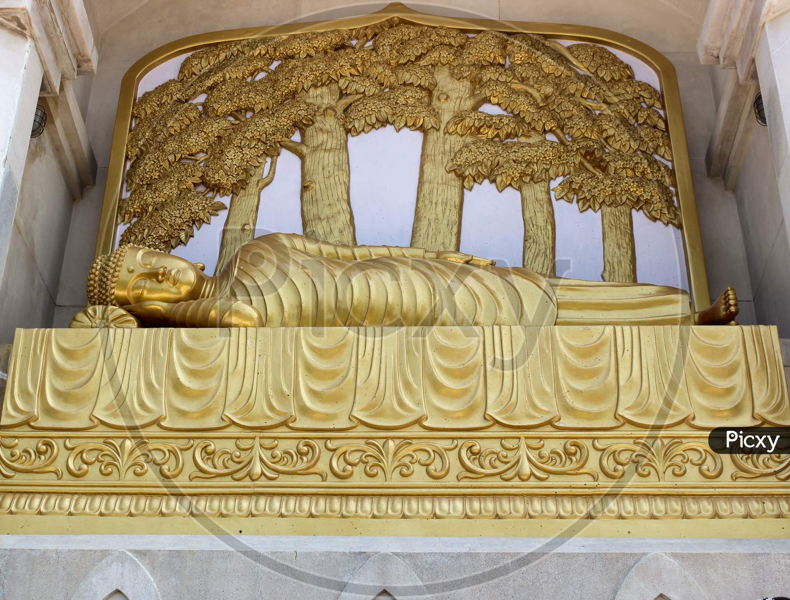 Sleeping Buddha in Rajgir/Bihar state of India.