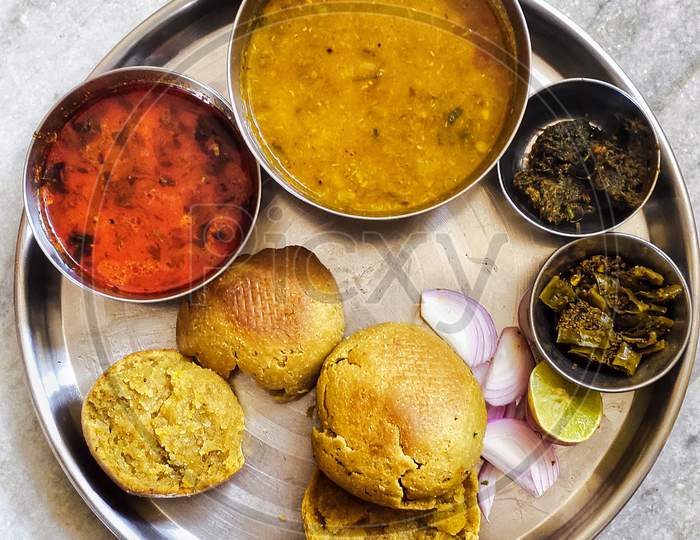 Rajasthani Cuisine Dal Batti