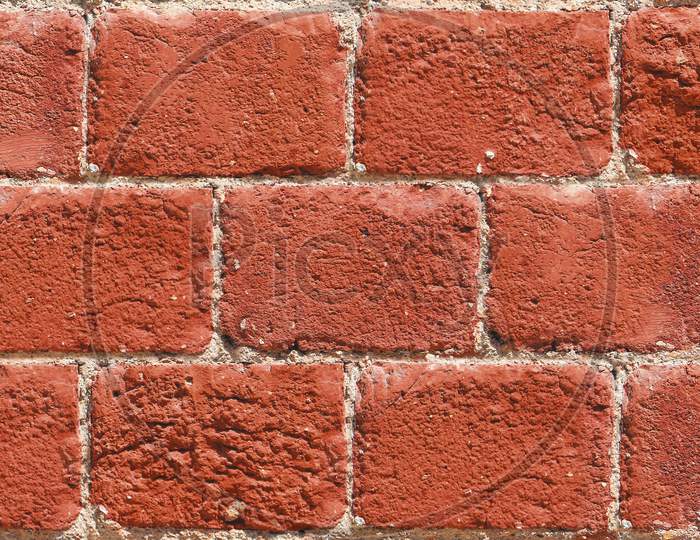 Stone Bricks In Wall Background.