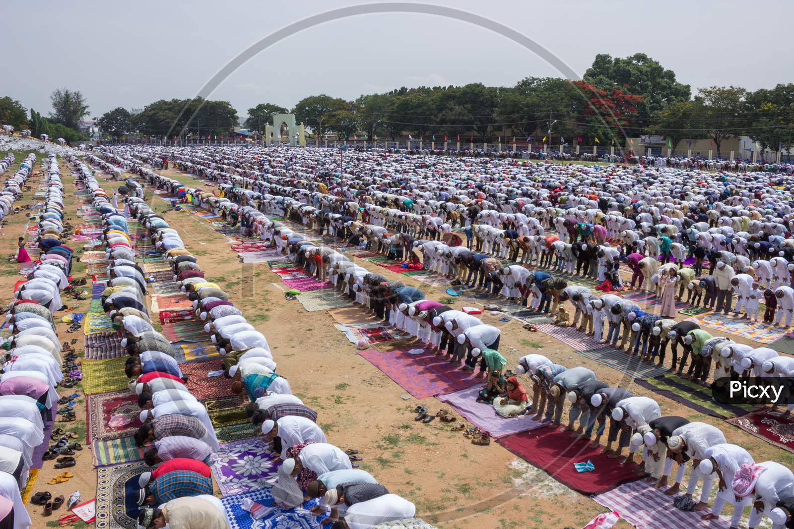 Ramadan prayer in progress at Mysore/Karnataka/India.
