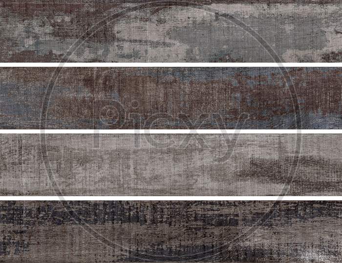 Vintage Old Wooden Decor Background With Peeling Paint.