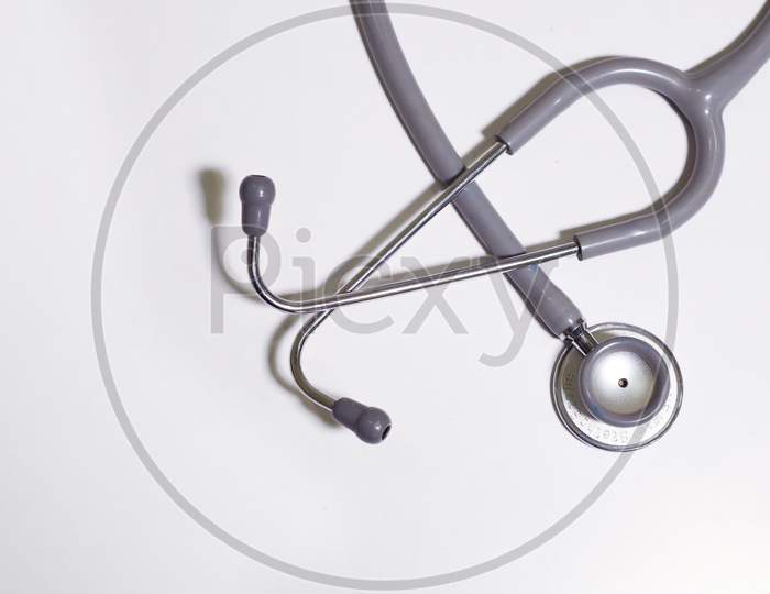 Doctor Stethoscope On The White Background