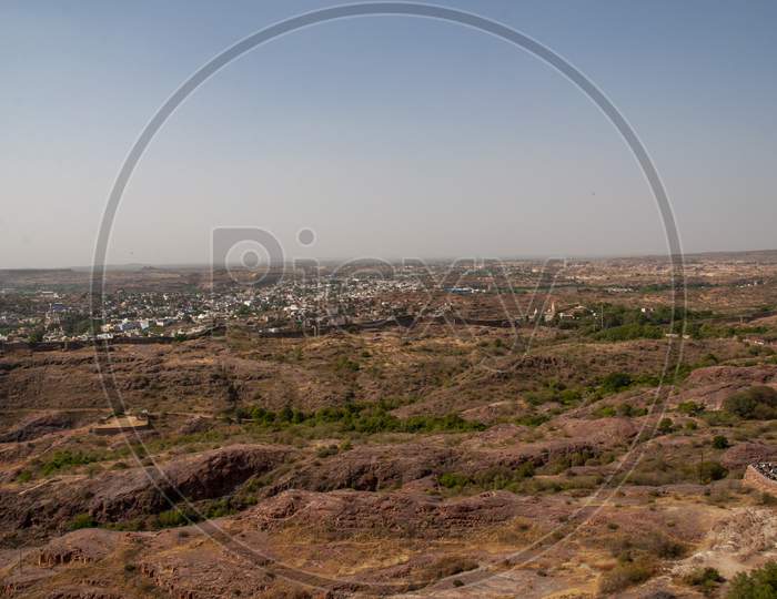 The Cityscape Of Jodhpur From The Top Mehrangarh Fort
