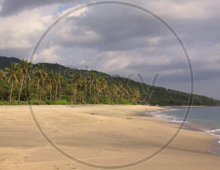 Empty Beach At Pantai Setagi, Senggigi, Lombok