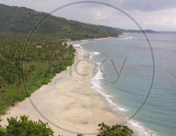 Pantai Setangi With Nobody On The Beach, Lombok
