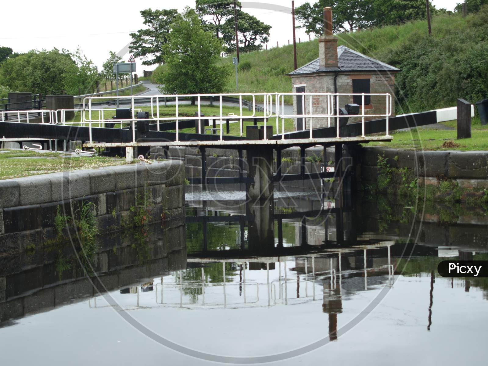 British Canal Lock Gate