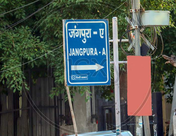 New Delhi 12.06.20202 "Highways Road Sign Boards  Jangpura A "