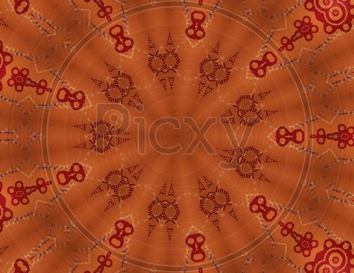 Orange pattern design.