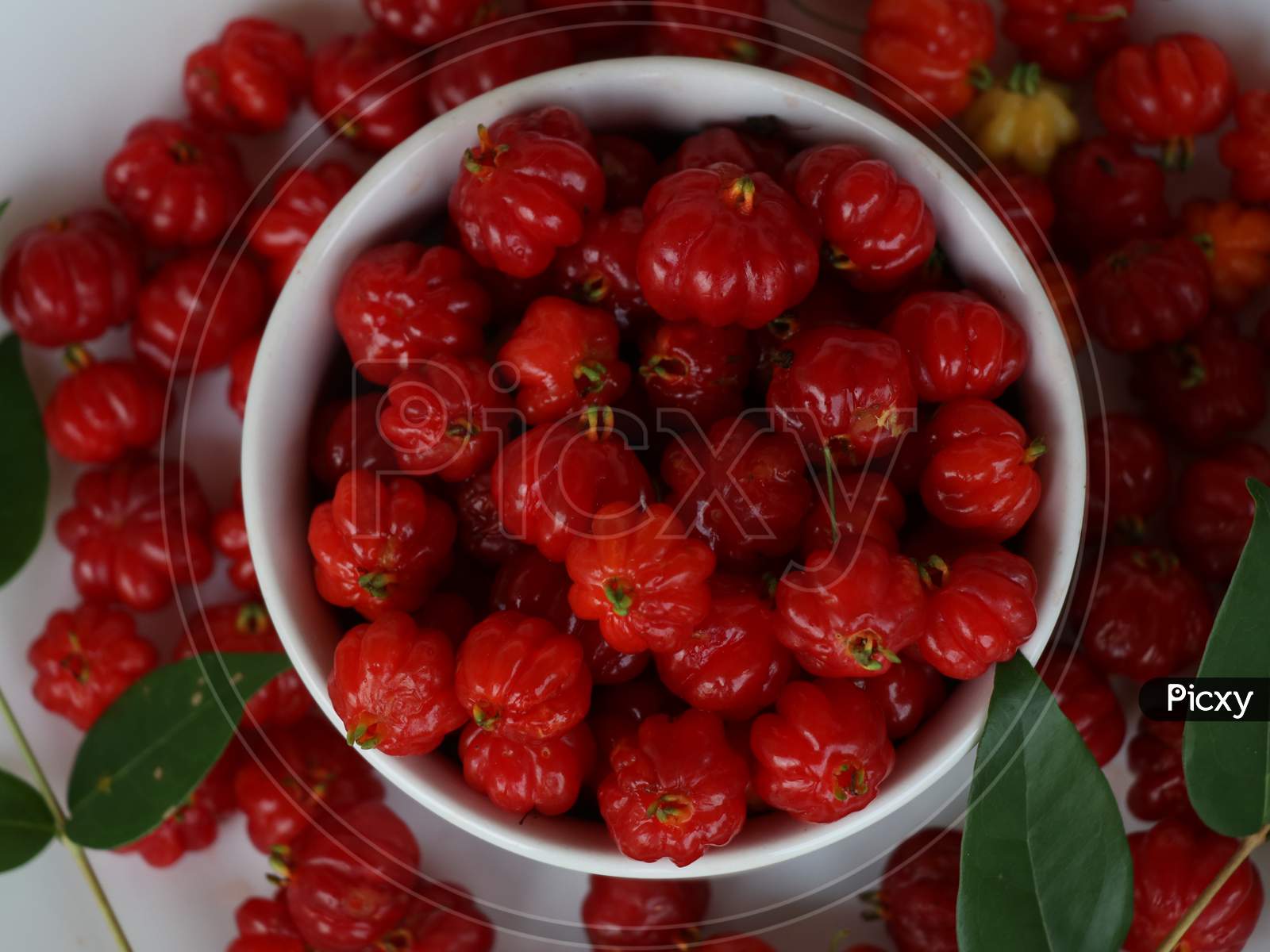 Fresh Brazilian cherry fruits