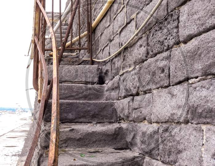 Lava Rock Staircase